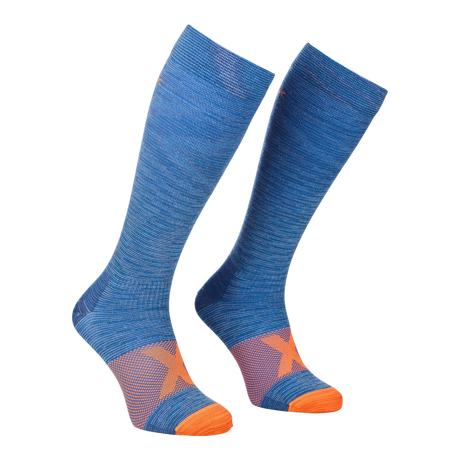 Ortovox Tour Compression Long Socks M Wandersocken blau