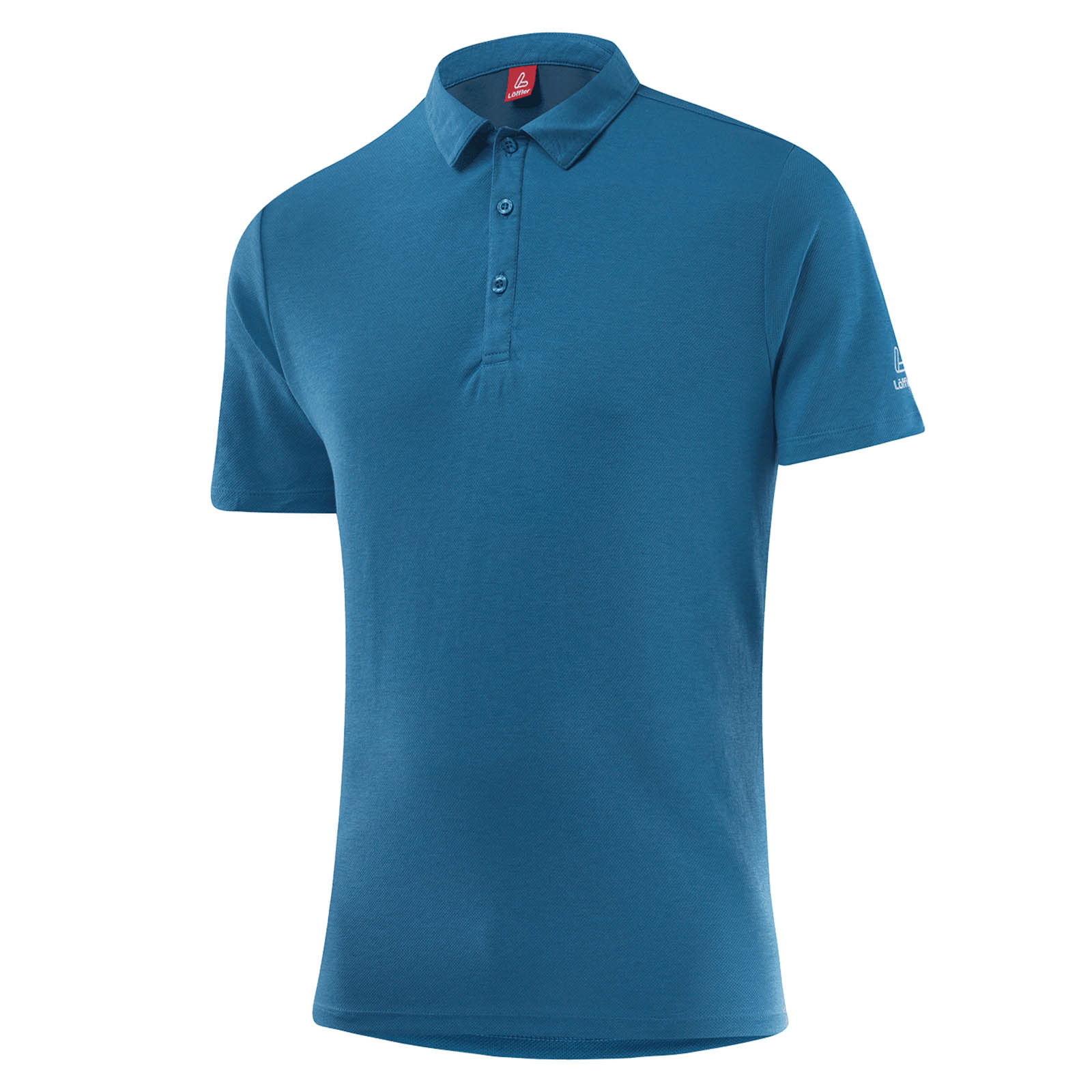 Löffler M Poloshirt Transtex-Single Herren Outdoorshirt blau